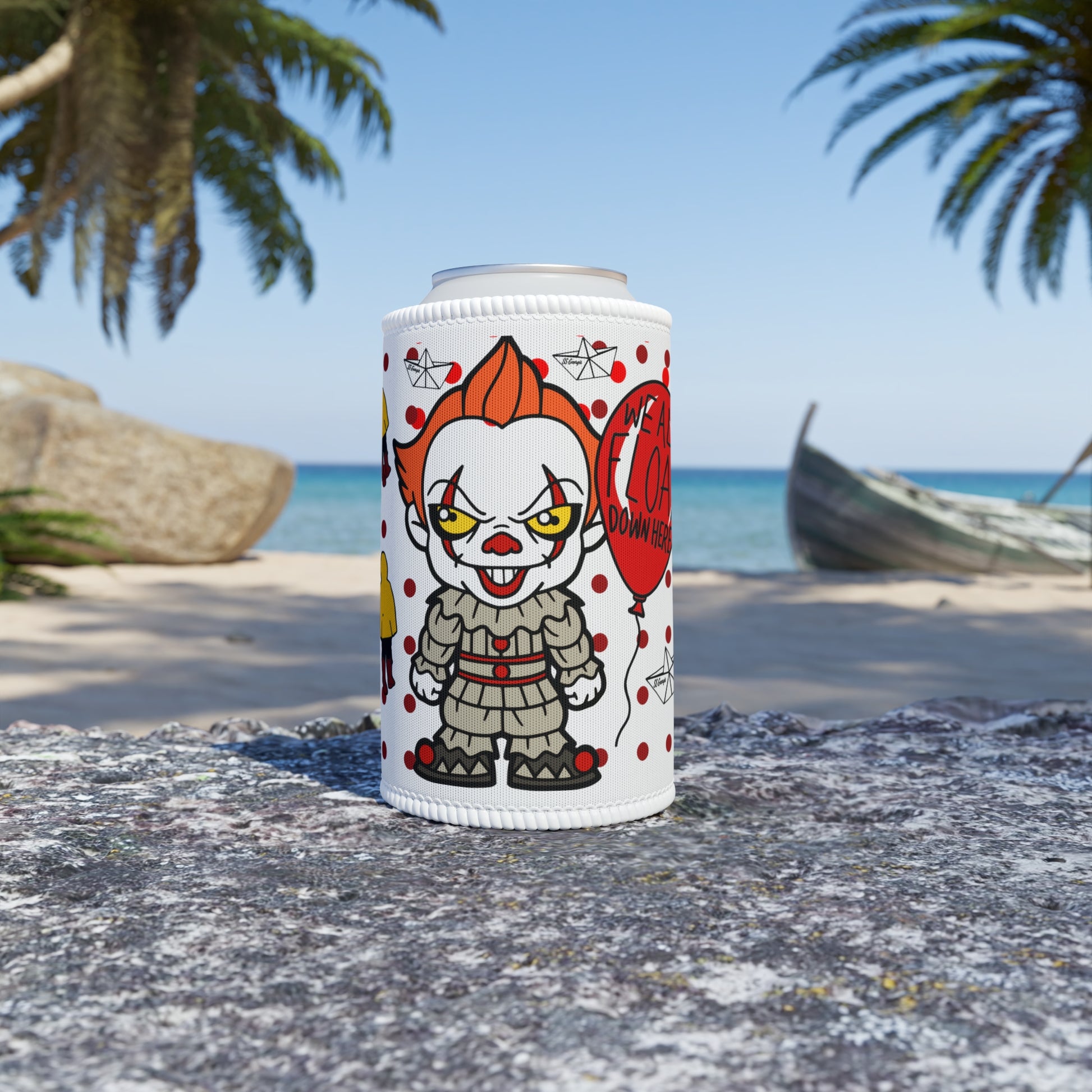 Horror Movie Inspired Clown Stubby Cooler - Eva Jean & Co