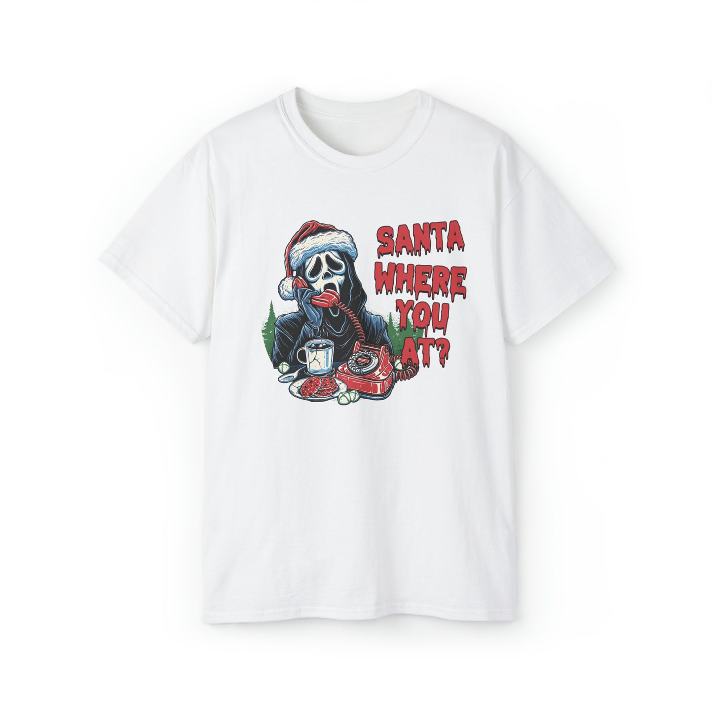 Ghostface Santa Christmas Tee - Eva Jean & Co