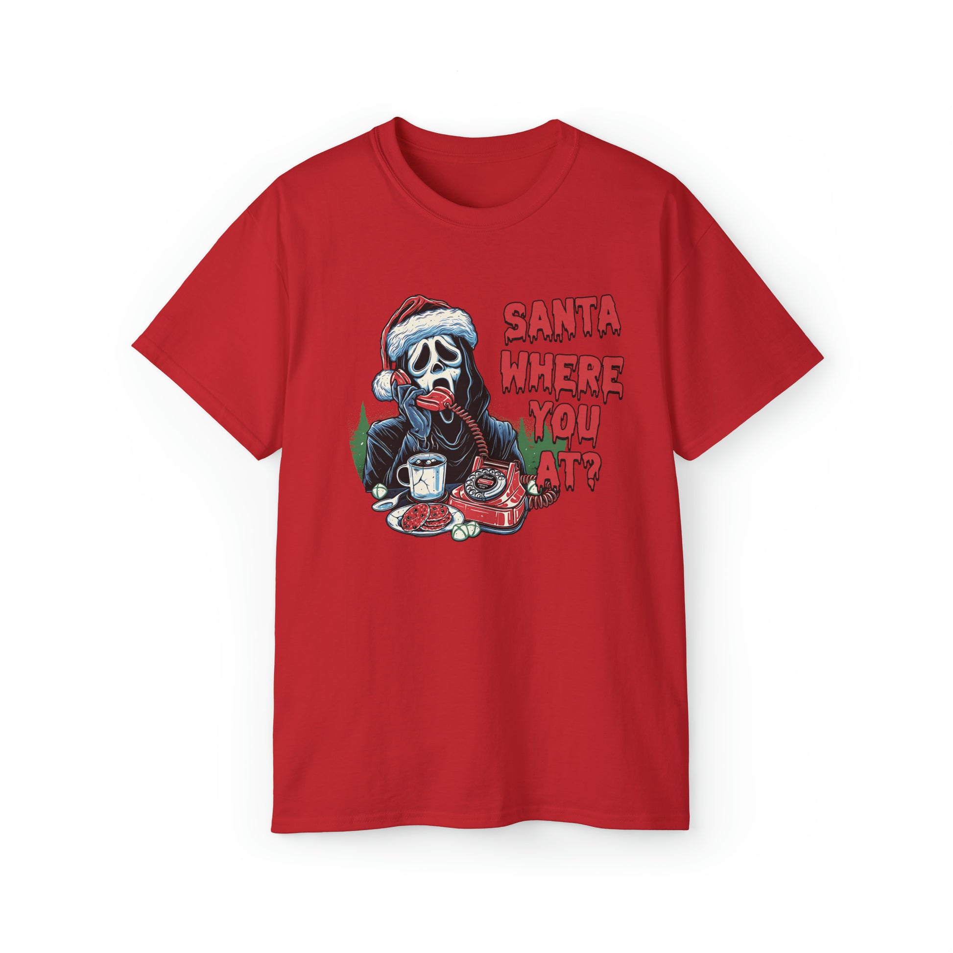 Ghostface Santa Christmas Tee - Eva Jean & Co