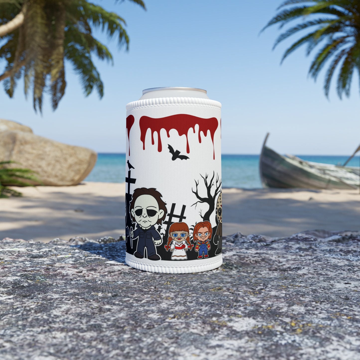 Horror Icon Nights Stubby Cooler - Eva Jean & Co