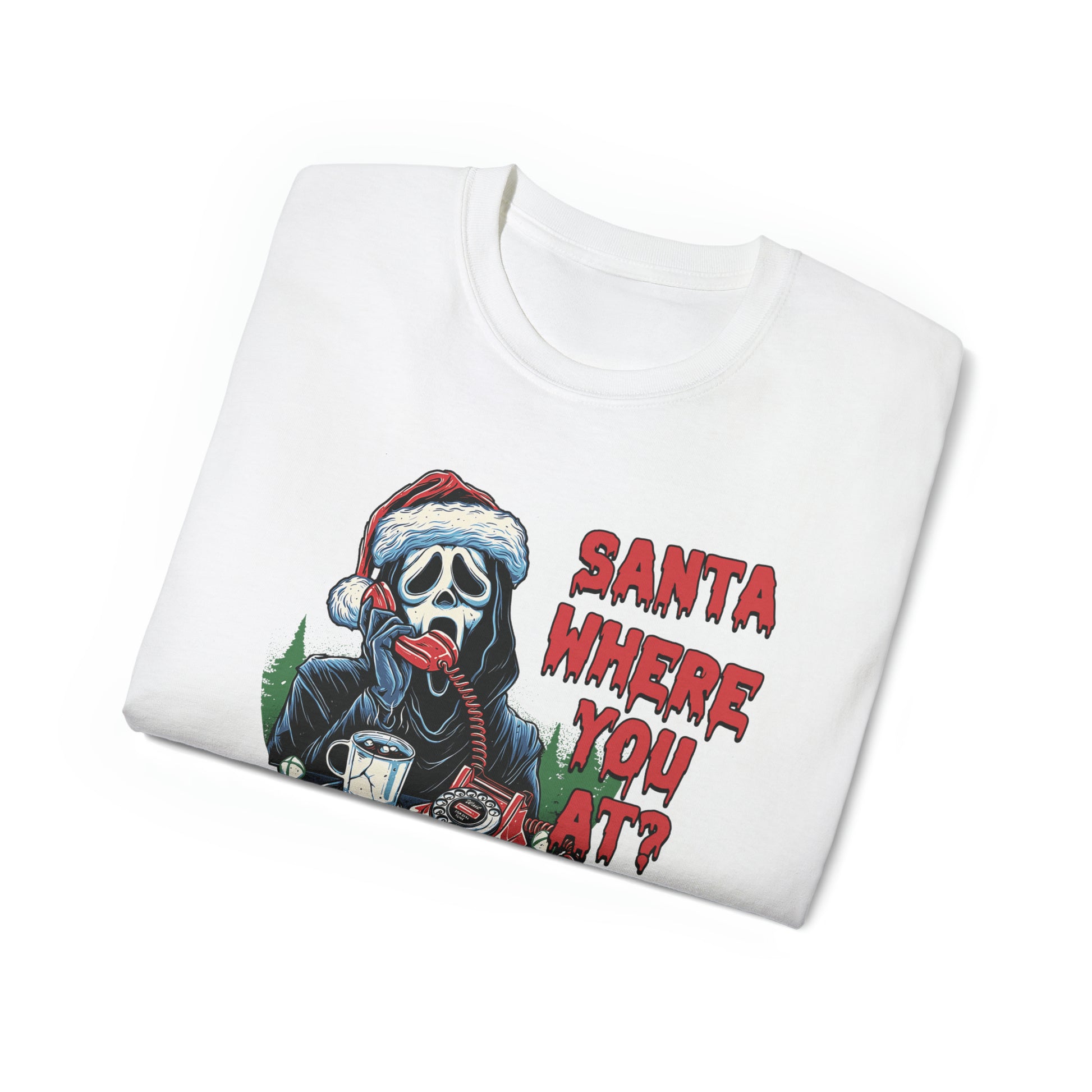 Ghostface Santa Christmas Tee - Eva Jean & Co