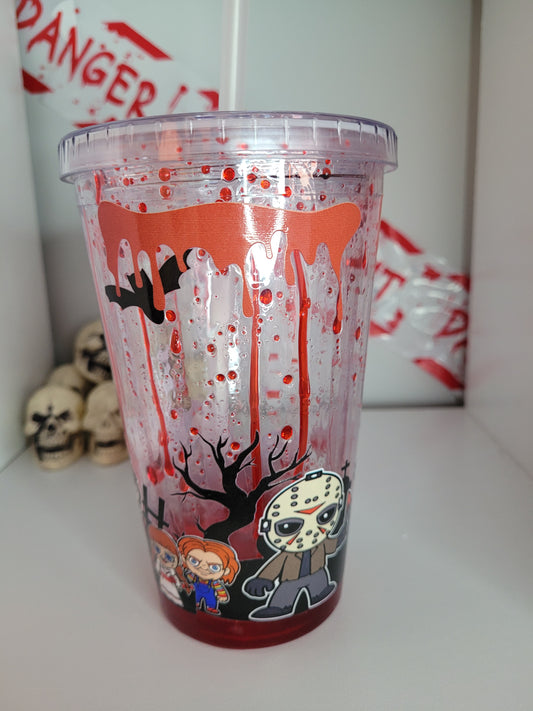 Halloween Blood Drip Tumbler For Horror Movie Fans