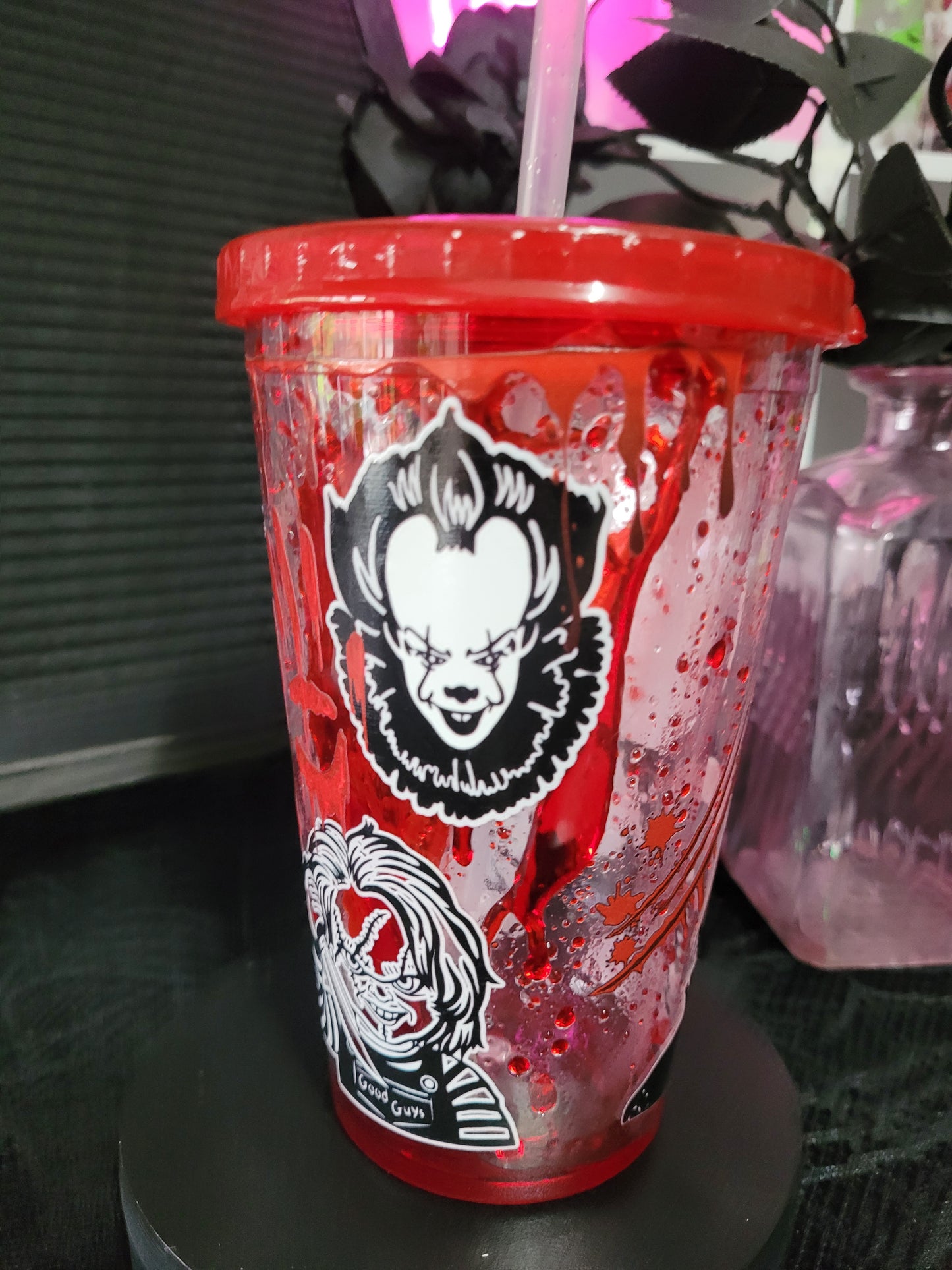 Horror Icons Blood Drip Tumbler - Eva Jean & Co