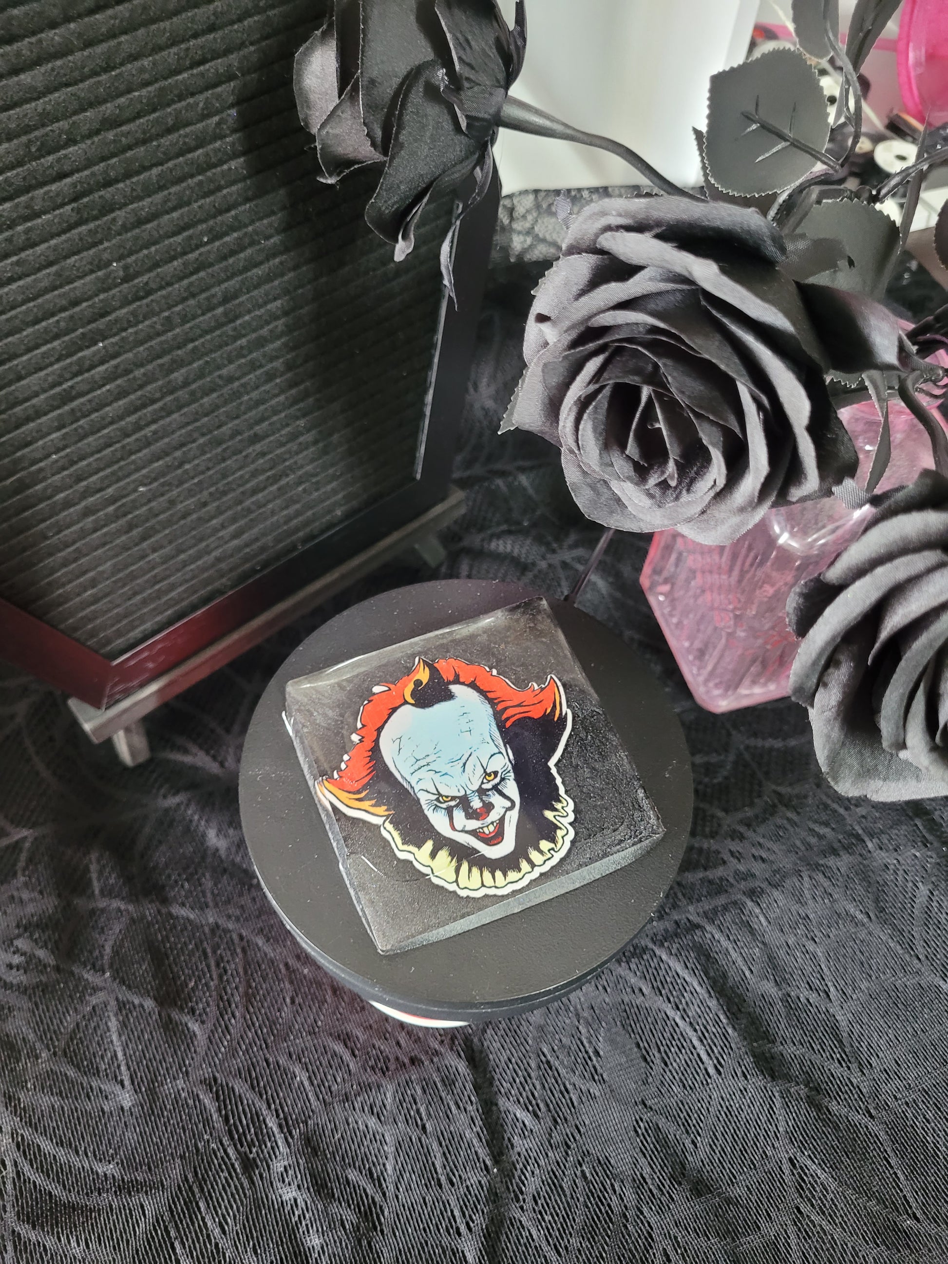 Pennywise resin coaster Eva Jean and Co horror home decor 