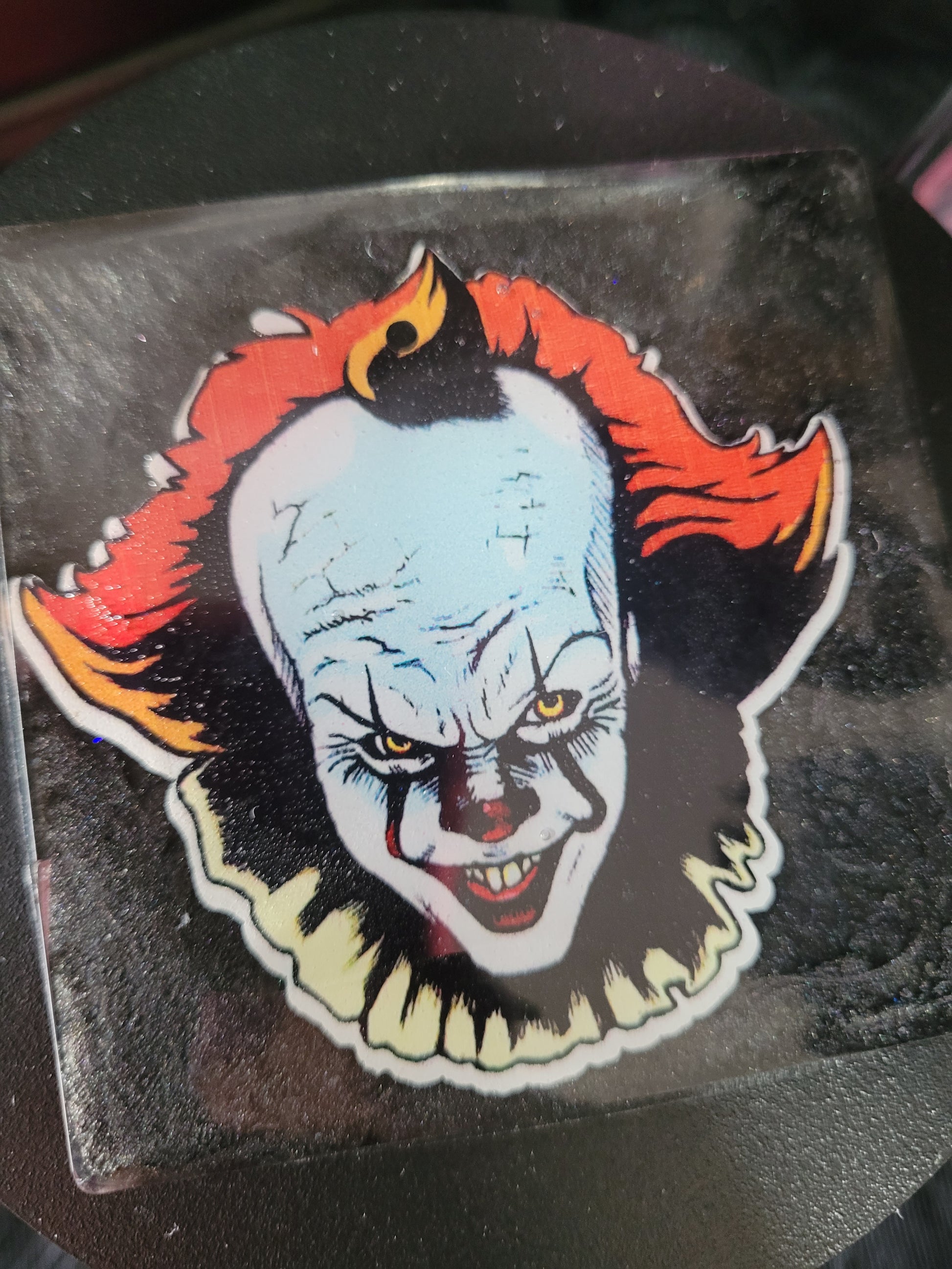 Pennywise resin coaster Eva Jean and Co horror home decor 