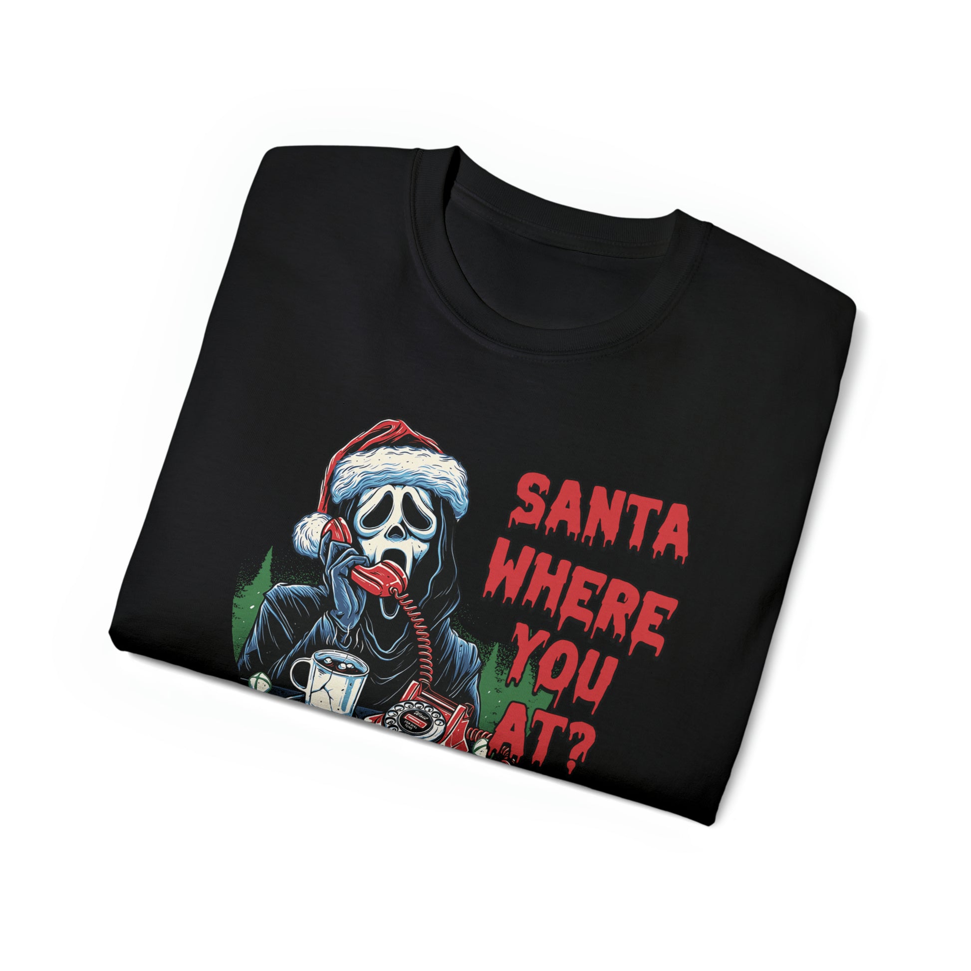 Ghostface Santa Christmas Tee - Eva Jean & Co