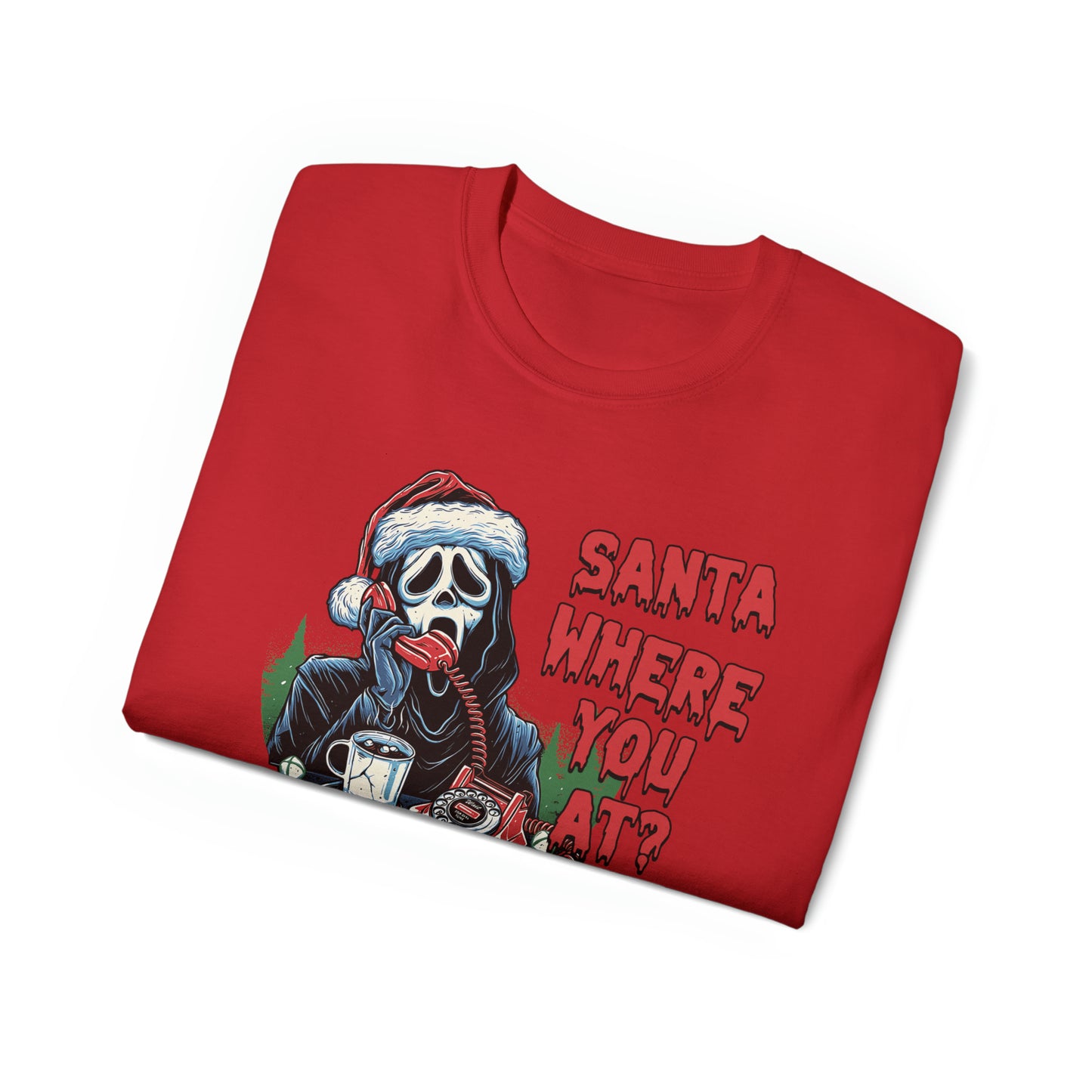 Ghostface Santa Christmas Tee - Eva Jean & Co