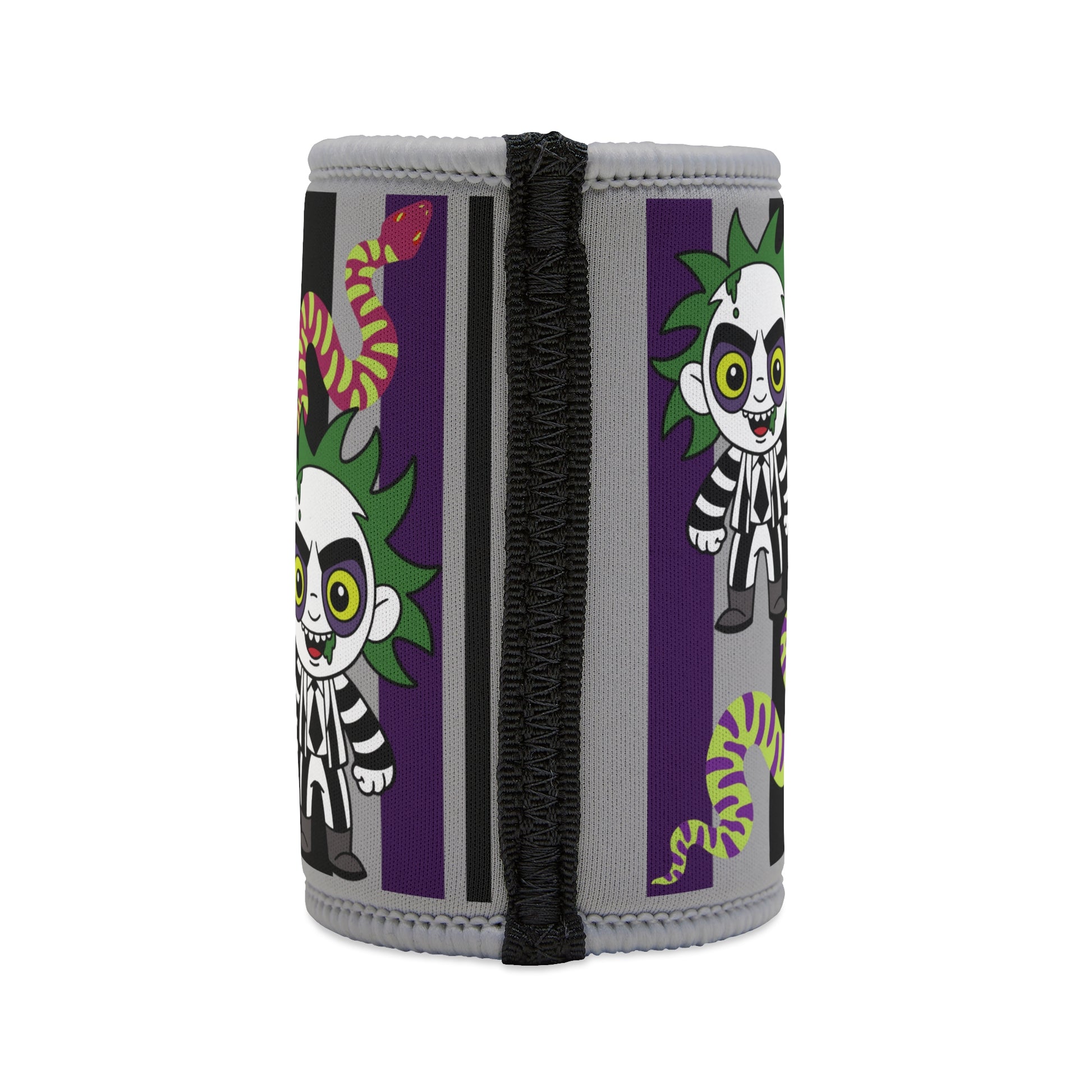 BeetleJuice Inspired Stubby Cooler Design 2 - Eva Jean & Co