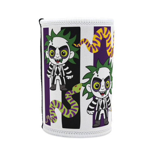 Beetlejuice-inspired Stubby Cooler - Eva Jean & Co