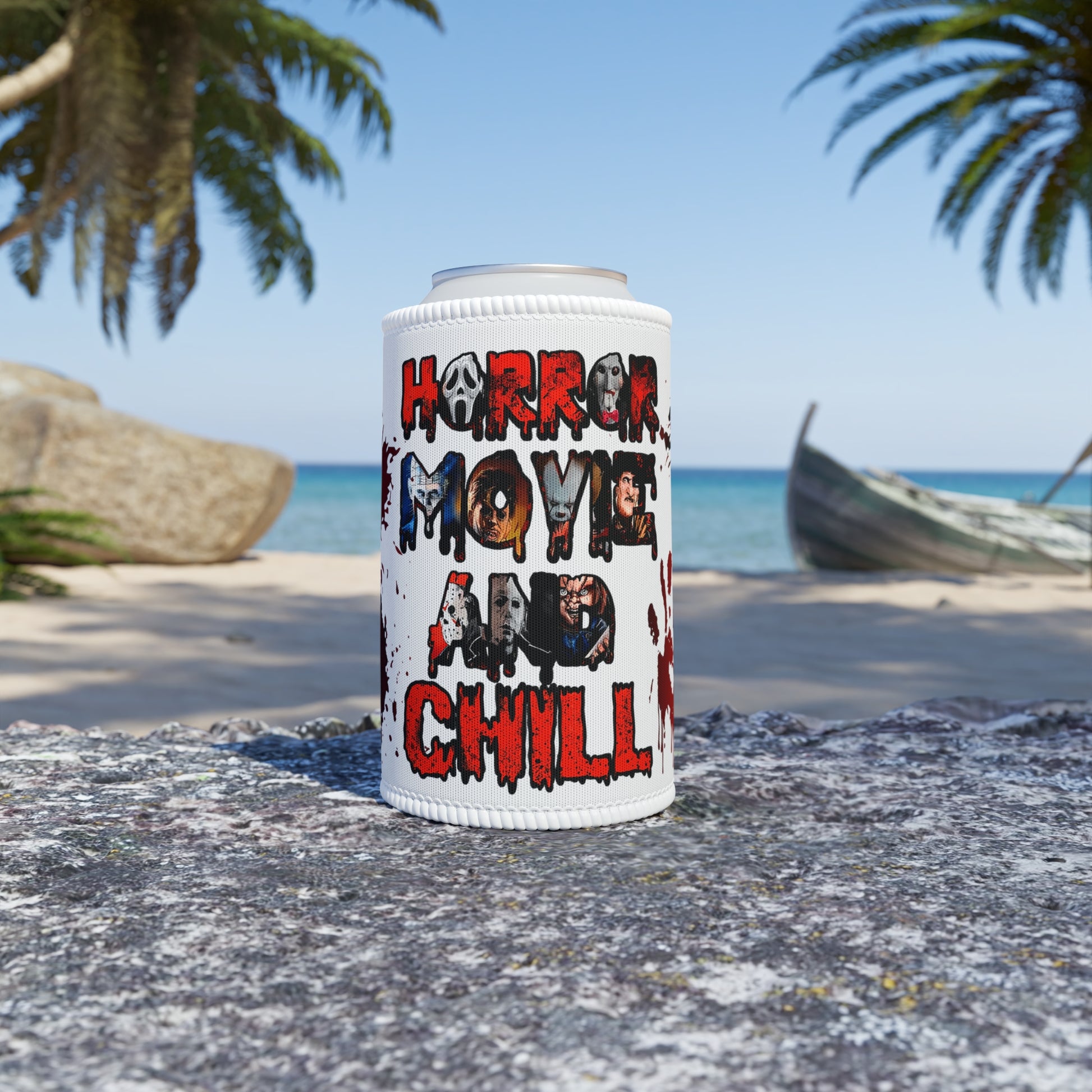 Horror Movie & Chill Stubby Cooler - Eva Jean & Co