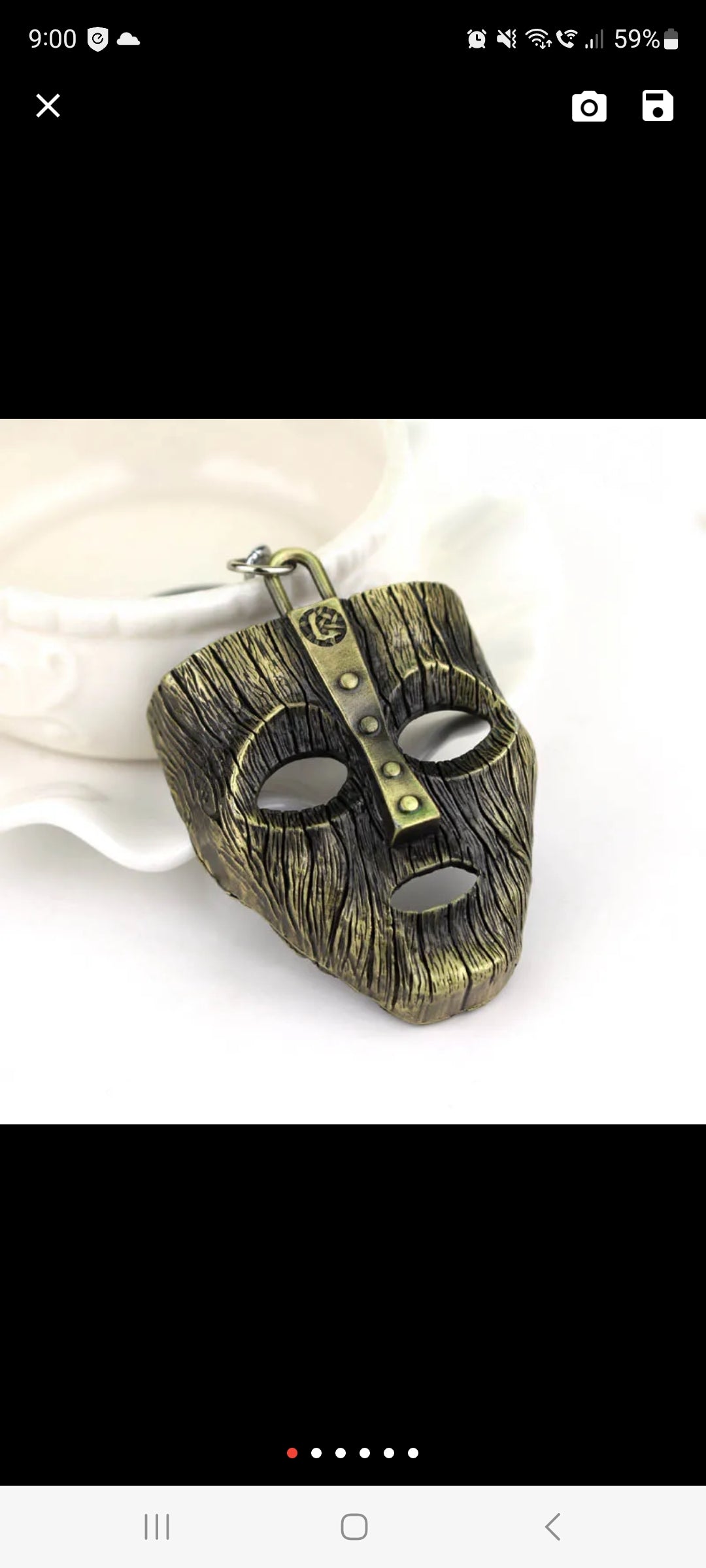 Loki Mask Keychain - Eva Jean & Co