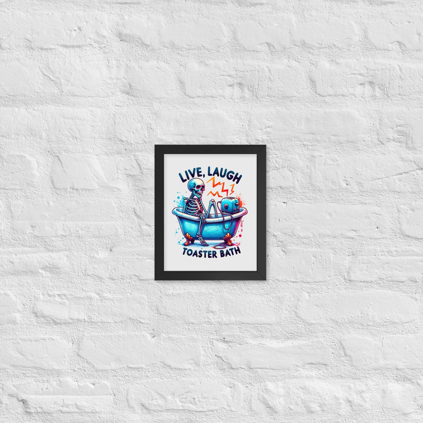 "Live Laugh Toaster Bath" Framed Picture - Eva Jean & Co