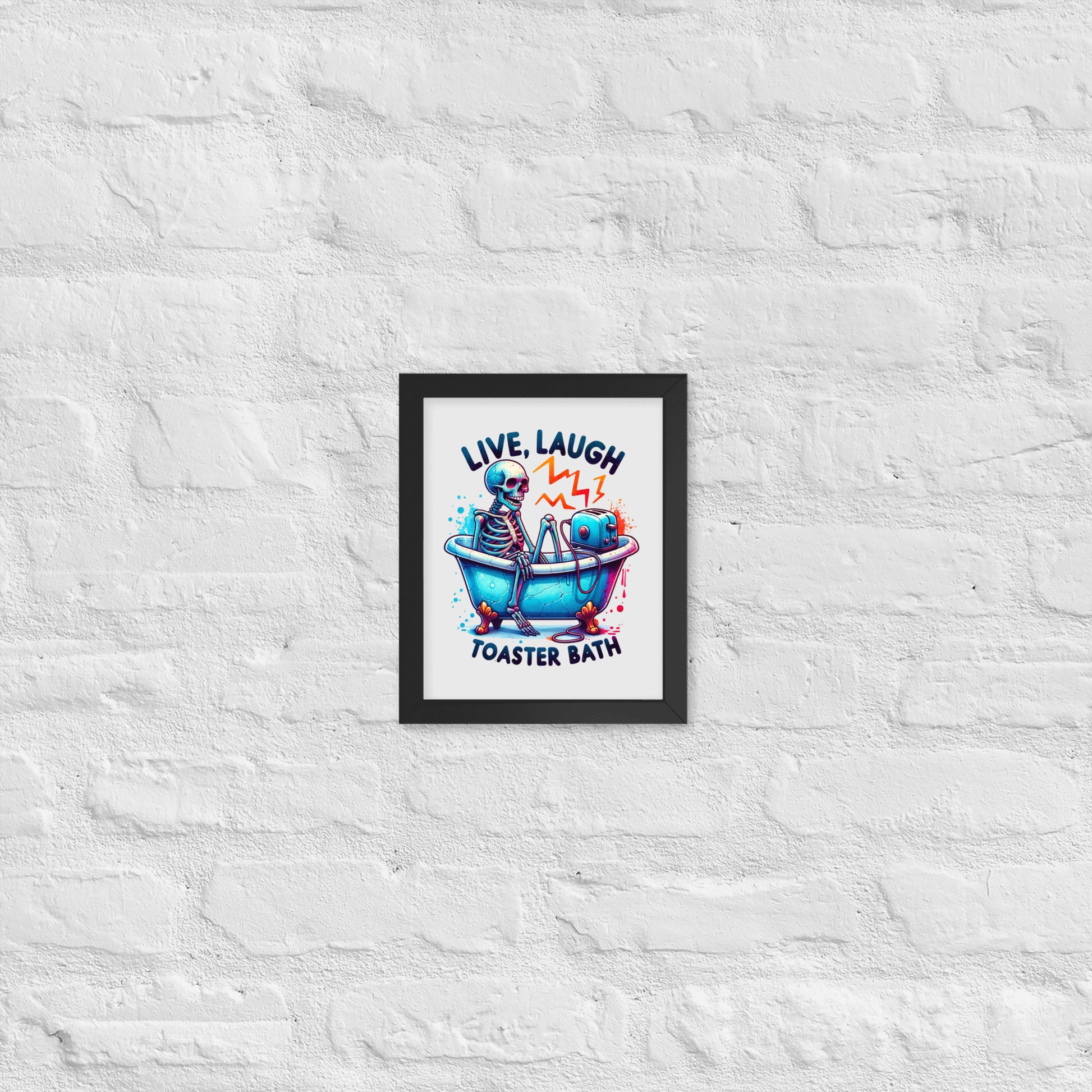 "Live Laugh Toaster Bath" Framed Picture - Eva Jean & Co