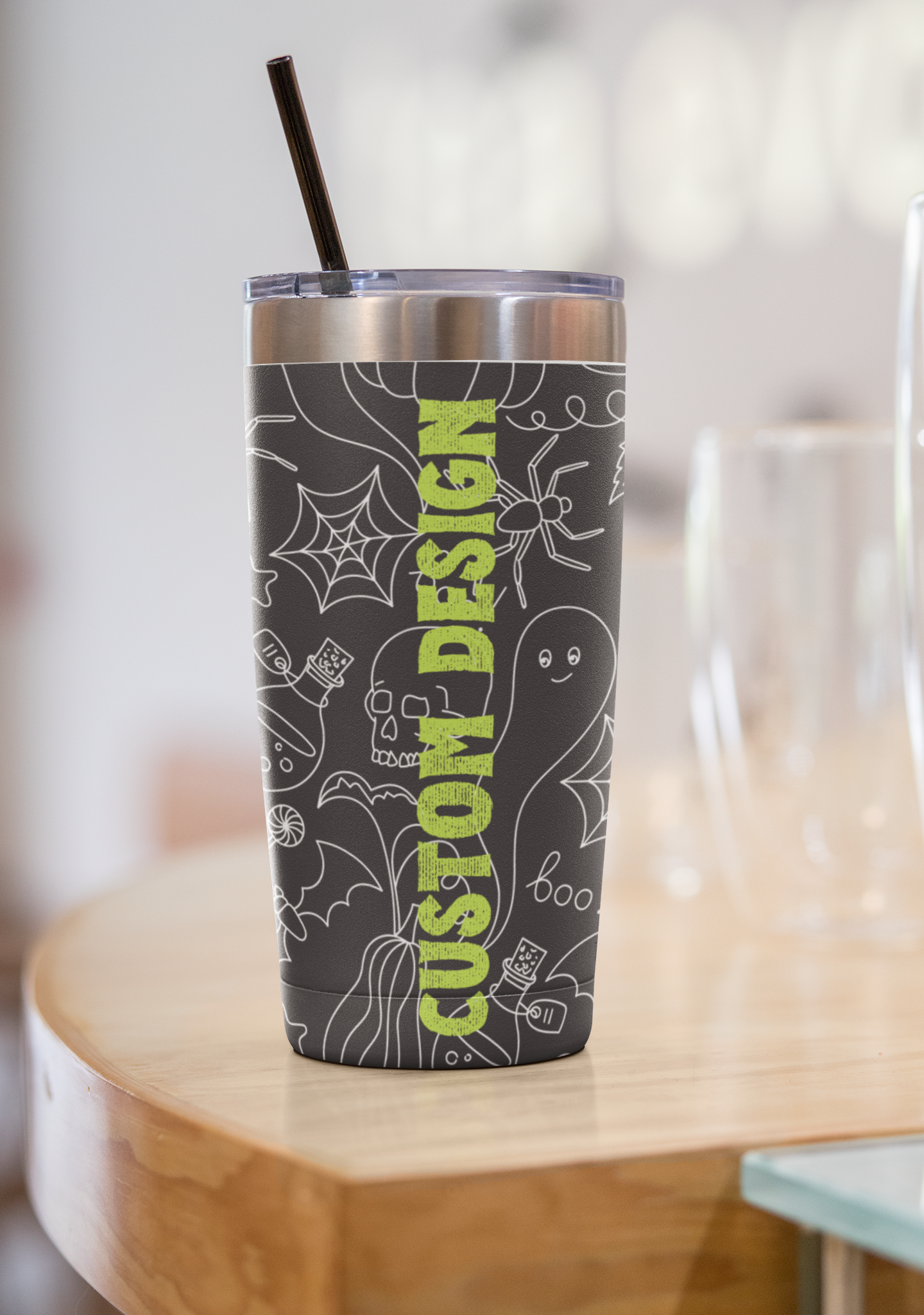 Custom Design Insulated Tumbler With Lid - Eva Jean & Co