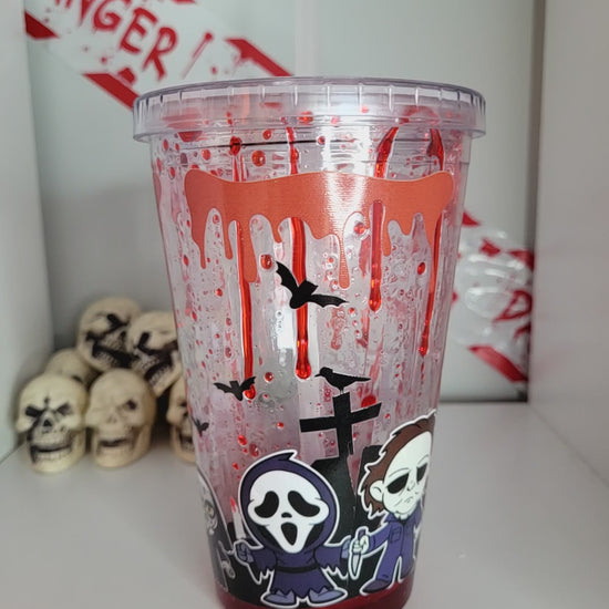 Halloween Blood Drip Tumbler For Horror Movie Fans