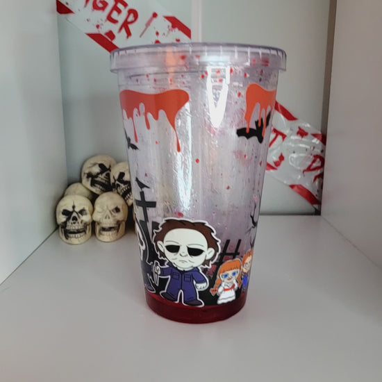 Halloween Blood Drip Tumbler For Horror Movie Fans