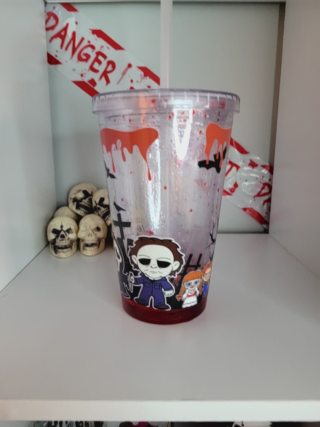 Halloween Blood Drip Tumbler For Horror Movie Fans