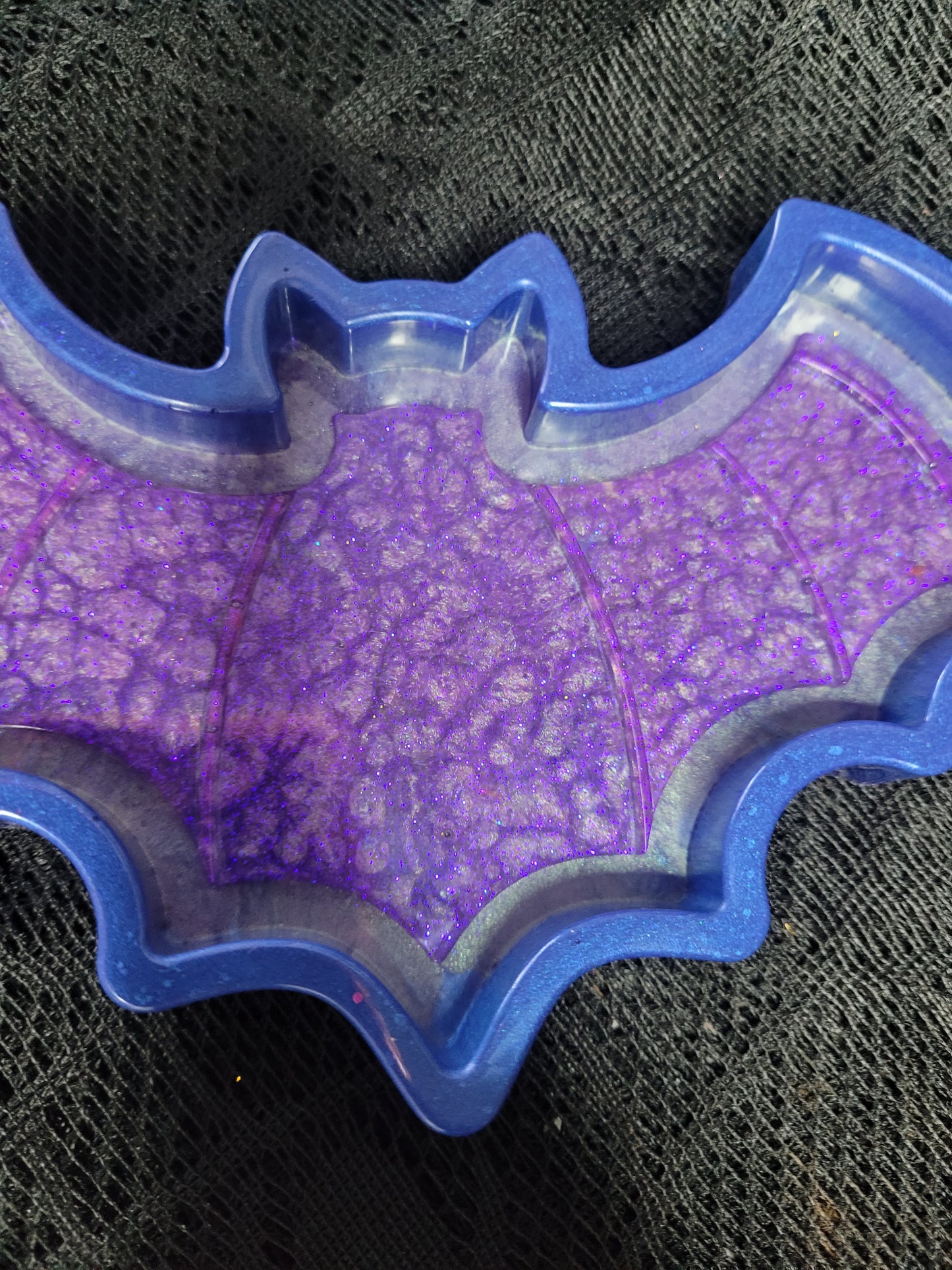 Blue Purple Resin Bat Tray