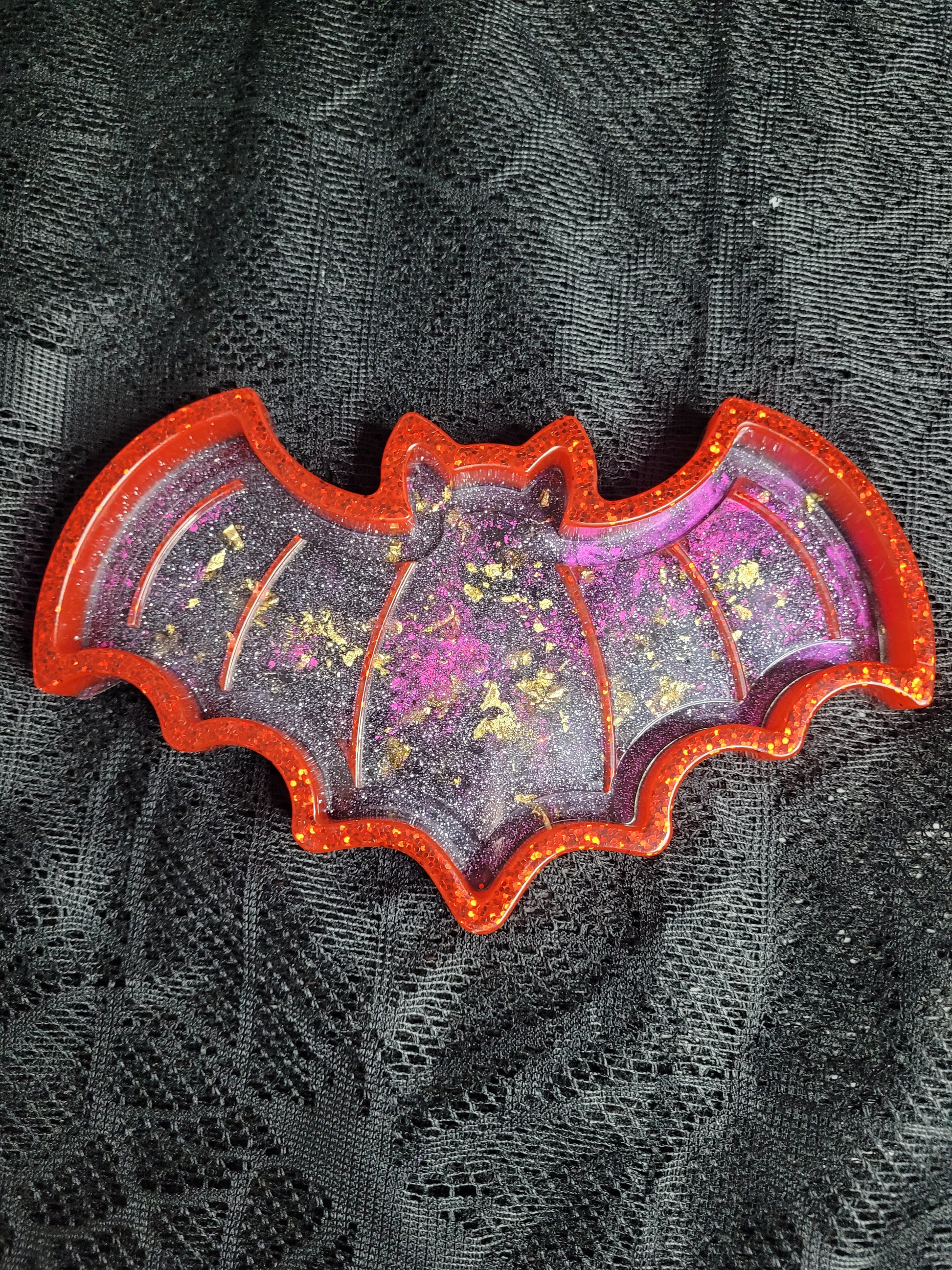 Red & Gold Bat Tray - Eva Jean & Co