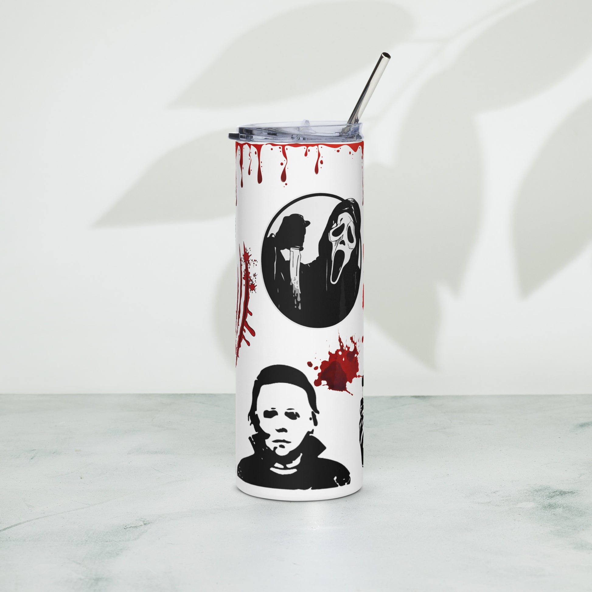 Horror icon Blood Drip Steel Tumbler - Eva Jean & Co