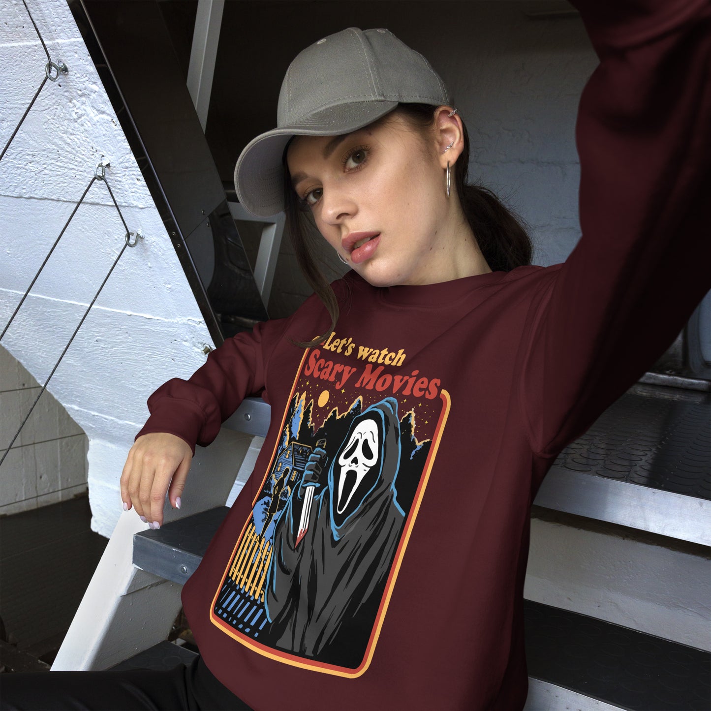 Scary Movies Ghostface Sweatshirt - Eva Jean & Co