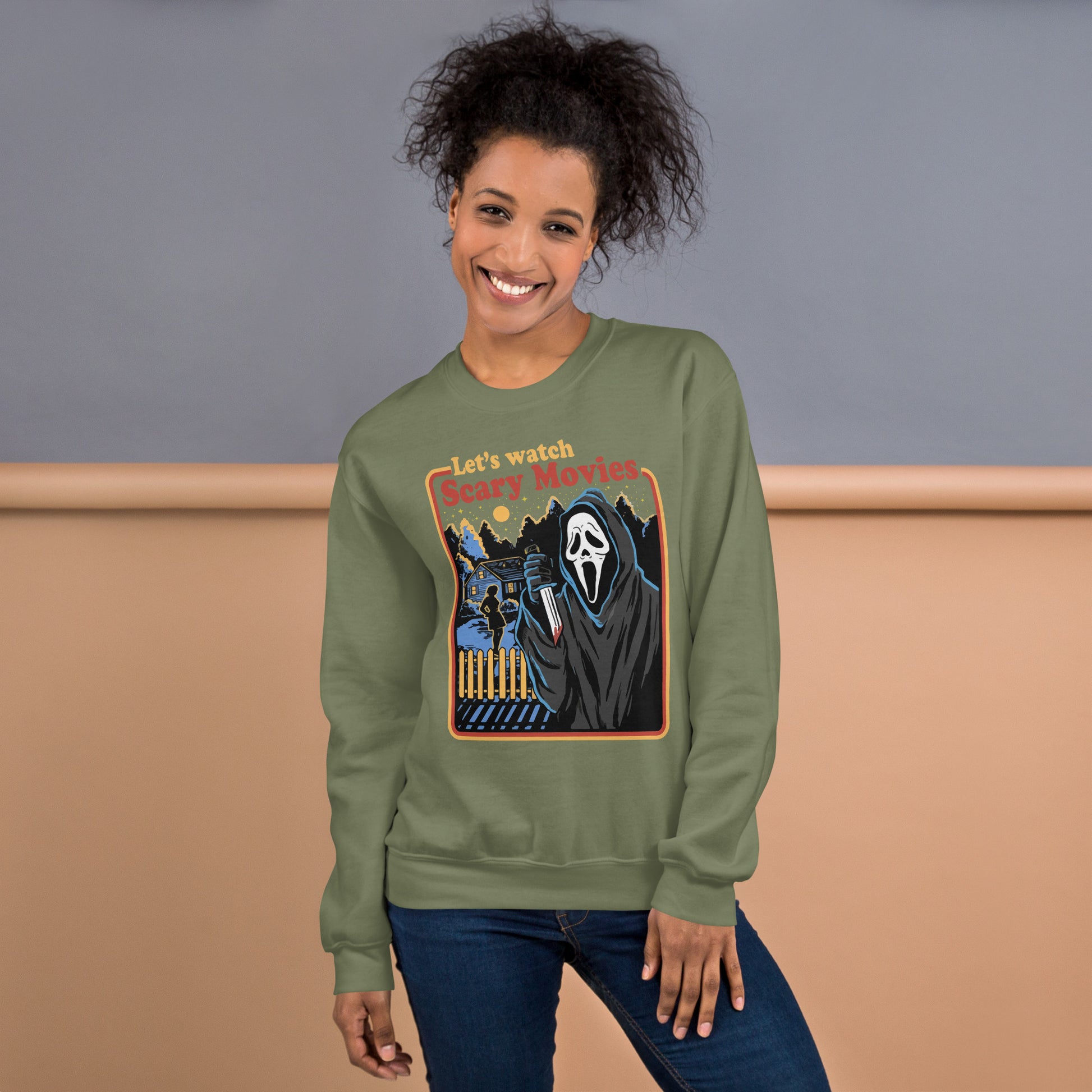 Scary Movies Ghostface Sweatshirt - Eva Jean & Co