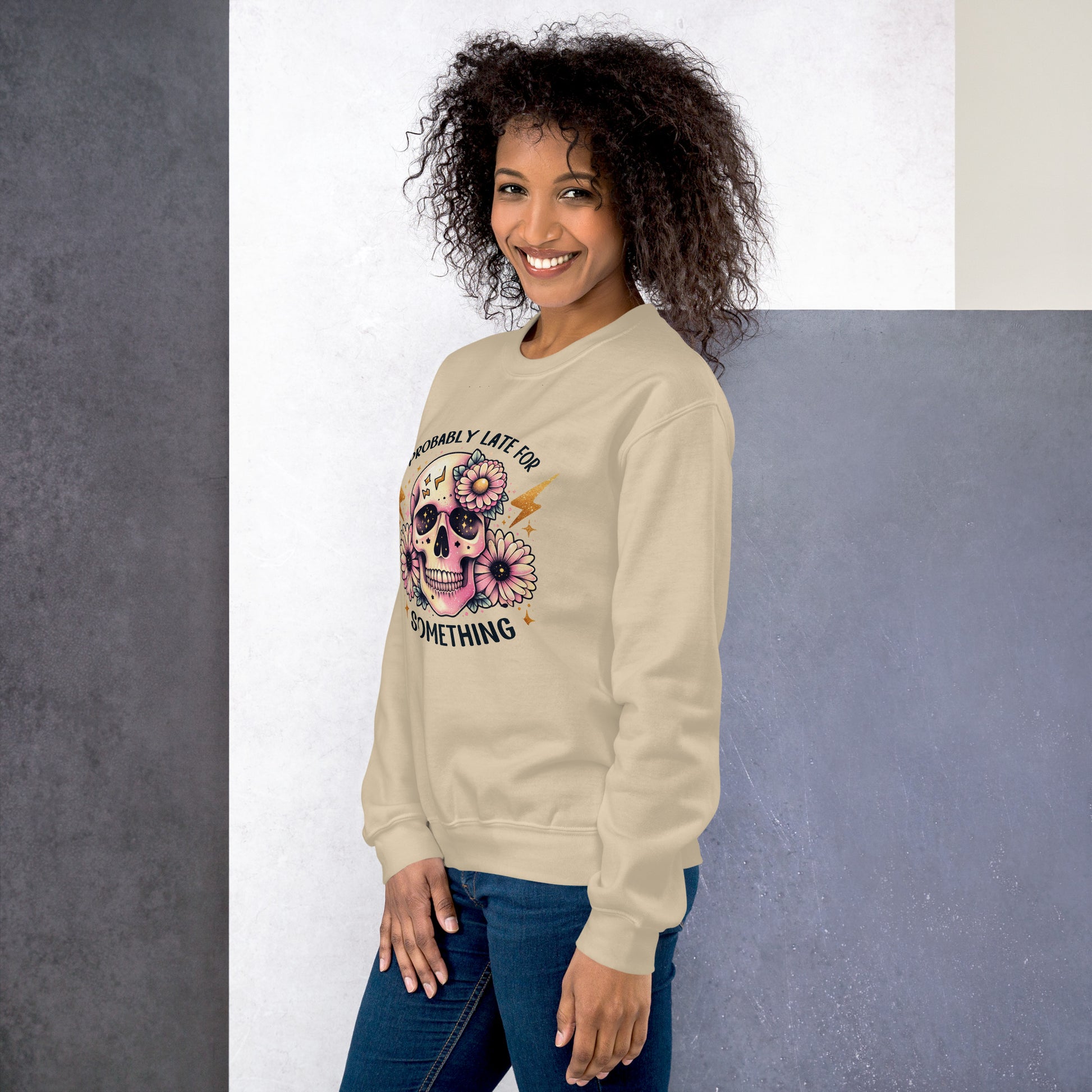 Late Skelly Sweatshirt - Eva Jean & Co