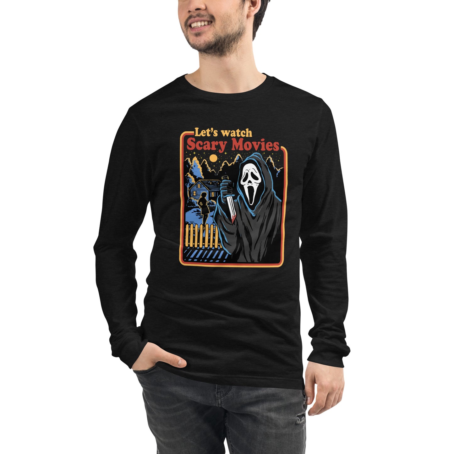 Ghostface Unisex Long Sleeve Tee - Eva Jean & Co