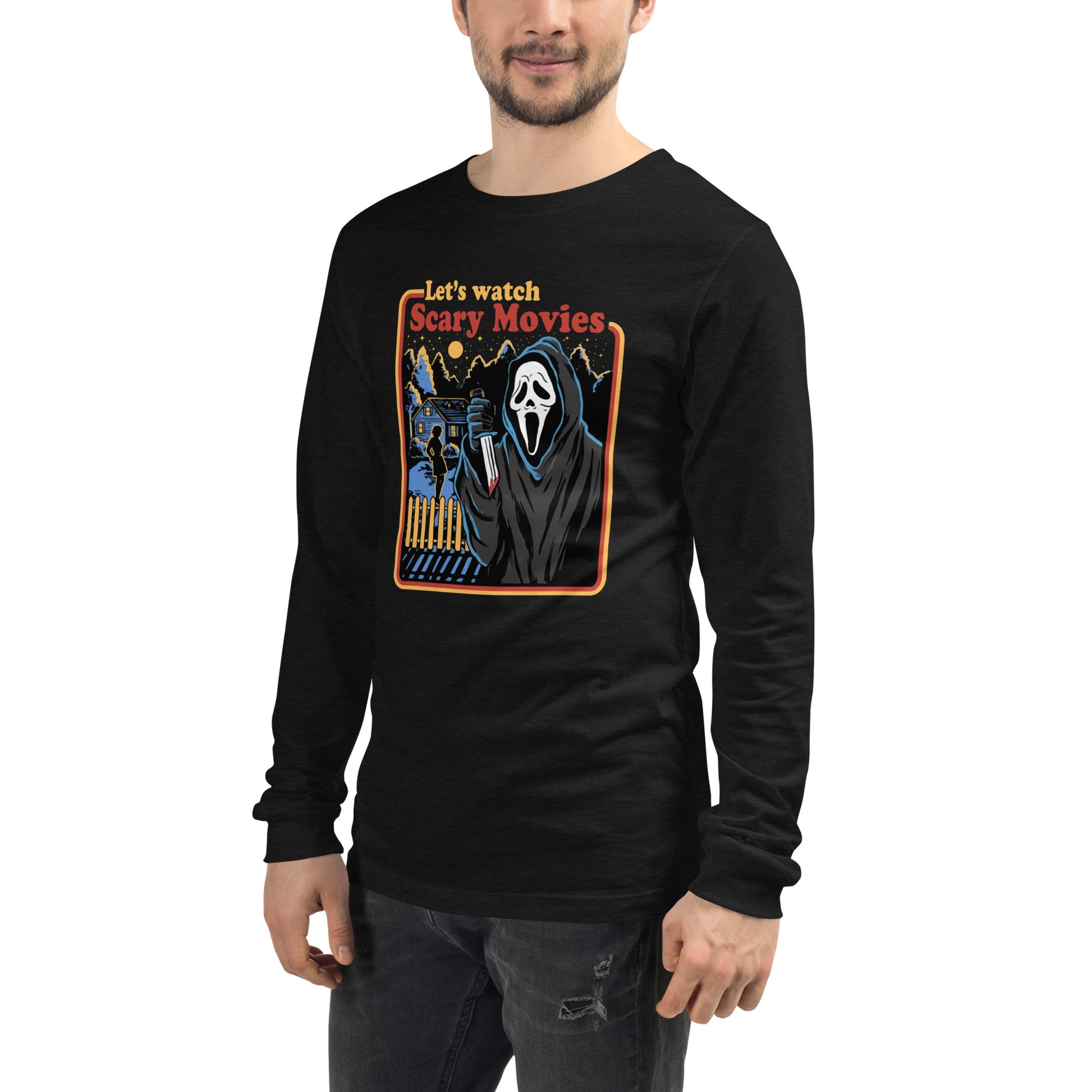 Ghostface Unisex Long Sleeve Tee - Eva Jean & Co