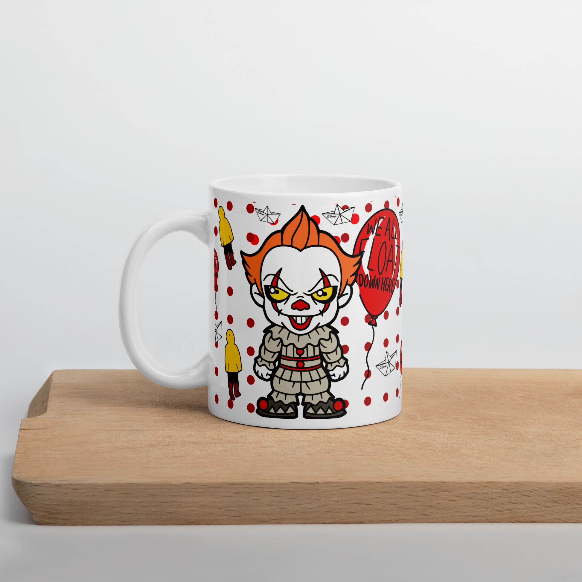 PennyWise White glossy mug - Eva Jean & Co