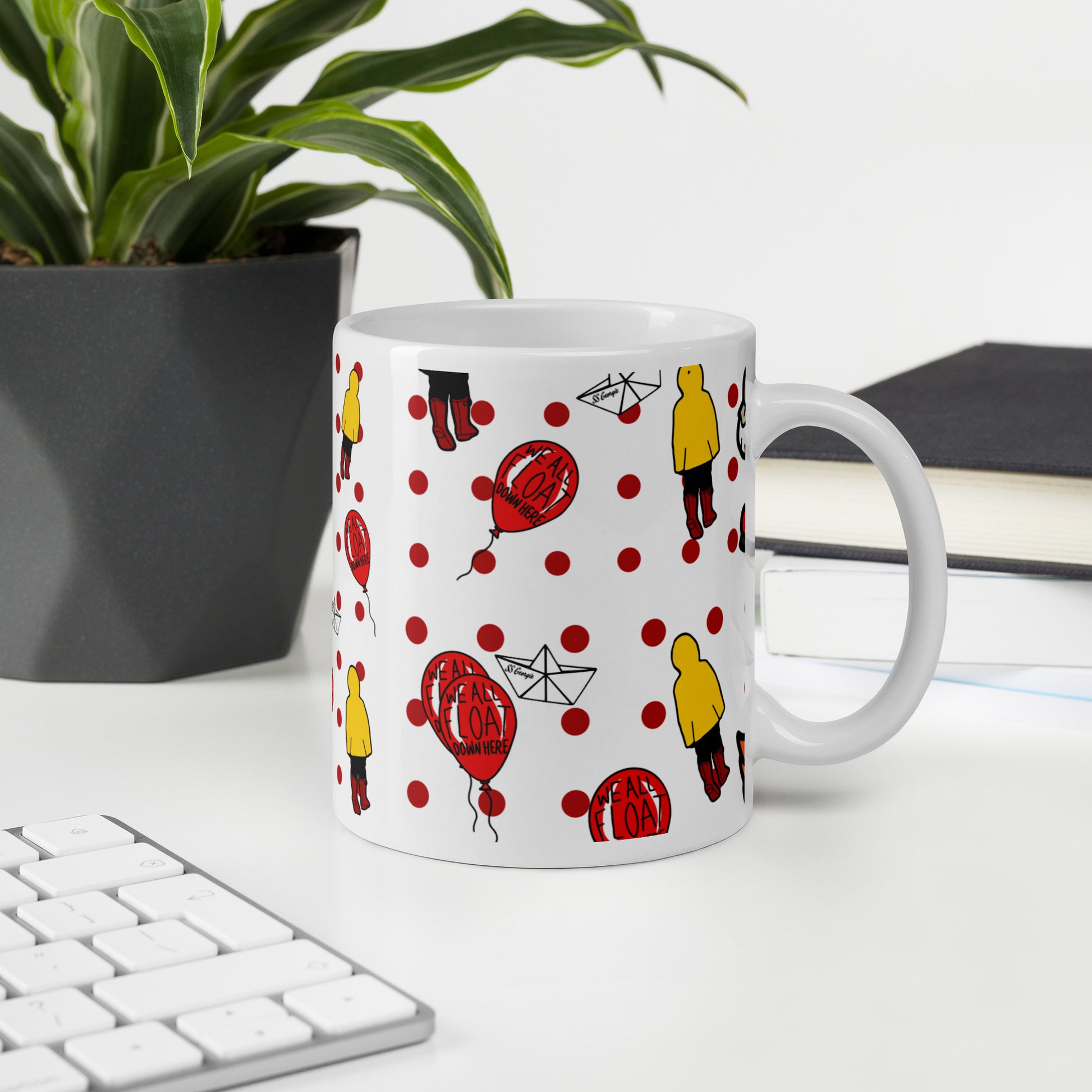 PennyWise White glossy mug - Eva Jean & Co