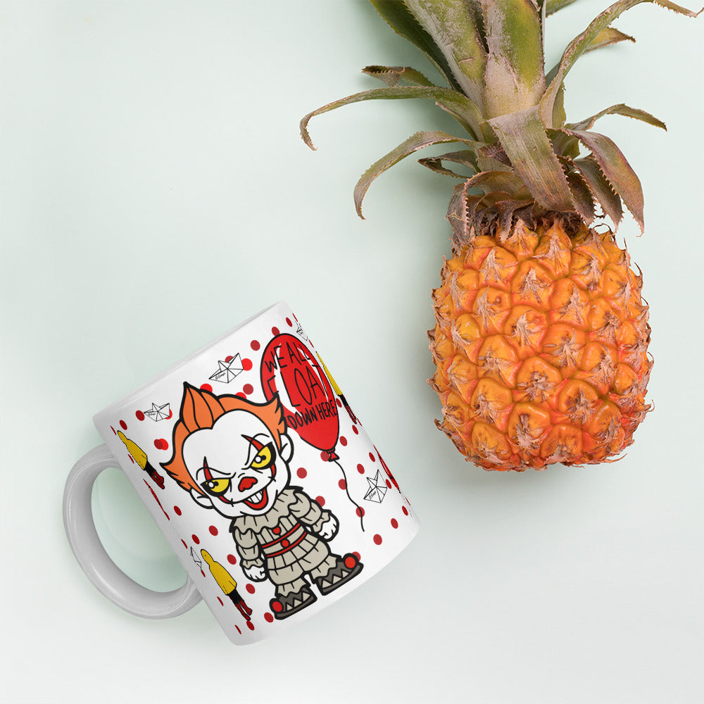 PennyWise White glossy mug - Eva Jean & Co